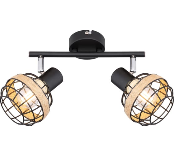 Изображение товара Спот Rivoli Fedora W2, черный, 2хE14, 40W, 8/192 Б0047140