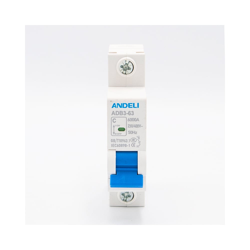 Изображение товара Автоматический выключатель ANDELI ADB3-63/1P 32А 6kA модульный для электросетей