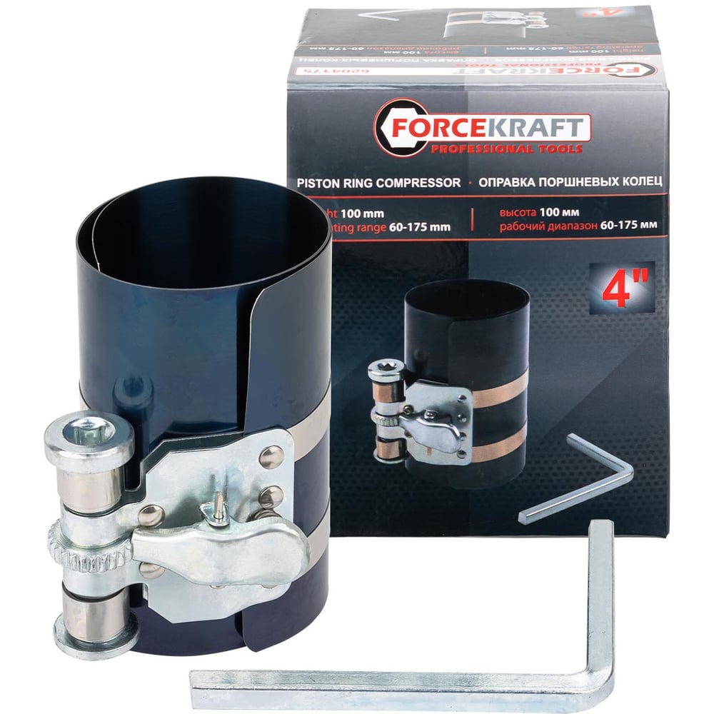 Изображение товара Оправка поршневых колец Forcekraft FK-6204175 4" 28313 FK-6204175(28313)