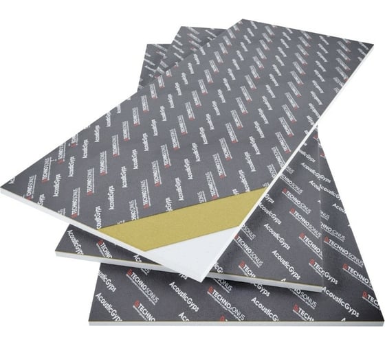 Изображение товара Панель АкустикГипс M1 (1.2x0.59 м; 17 мм; 0.708 кв.м.) ТехноСонус 1300300009