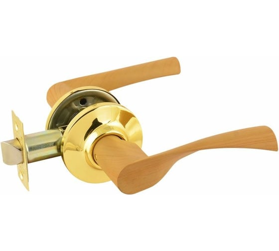 Изображение товара Ручка-защелка НОРА-М св.дерево/золото ЗВ2-05 5118