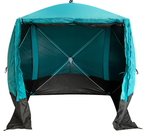 Изображение товара Шатер быстросборный Следопыт 2.1x2.1 м, h-2.05 м, S по полу 4.4 кв.м, цв. WATERFALL PF-TOR-K07