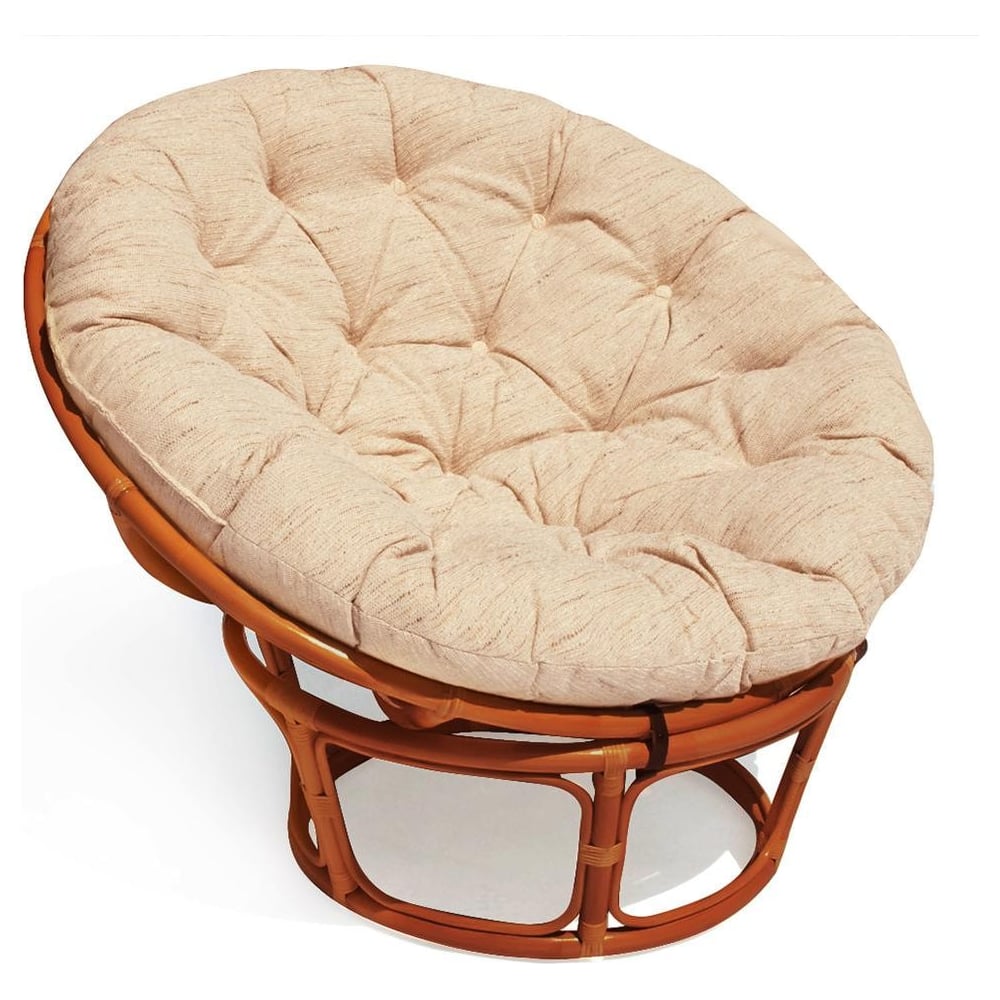 Изображение товара Кресло Tetchair "PAPASAN" 23/01 W, с подушкой, диаметр подушки 129 см, 115x101x104 см, Cognac (коньяк), ткань старт 5898 Изображение товара Кресло Tetchair "PAPASAN" 23/01 W, с подушкой, диаметр подушки 129 см, 115x101x104 см, Cognac (коньяк), ткань старт 5898