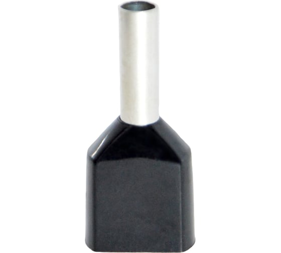 Изображение товара Штыревой втулочный изолированный наконечник KLR KTE 2x1.5-8 2x1,5мм2/L=8мм/Чёрный 215008