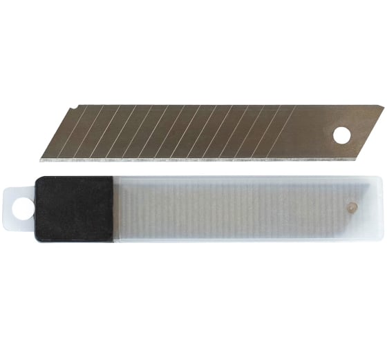 Изображение товара Запасные лезвия 18х0.4 мм в футляре 10 шт Политех 9005601