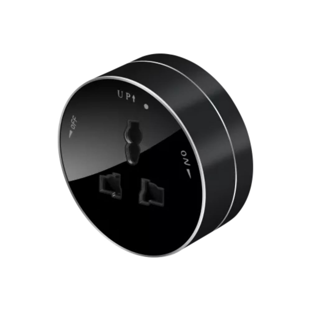 Изображение товара Розетка Systeme Electric MuitiTrack 13А/250В антрацит круглая