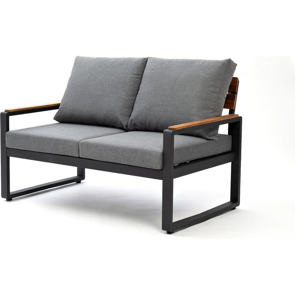 Изображение товара Алюминиевый садовый диван Joygarden TOPA 2-х местный графитовый цвет