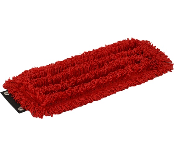 Изображение товара Плоский МОП A-VM 34x10 см, микрофибра петлевой, кнопки, красный MF2231