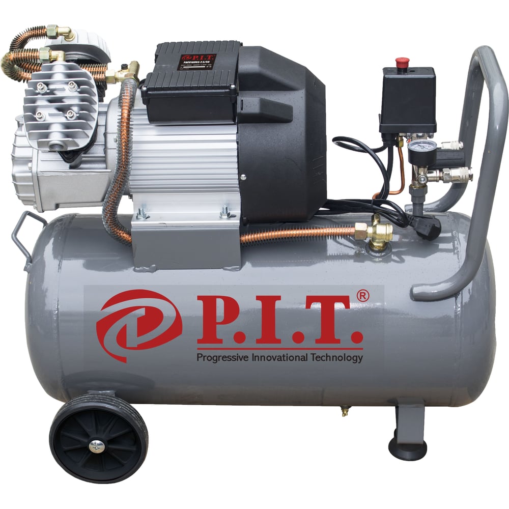 Изображение товара Компрессор P.I.T. 2.5кВт 350л/мин 50л 2 выхода PAC016003-2,5/50