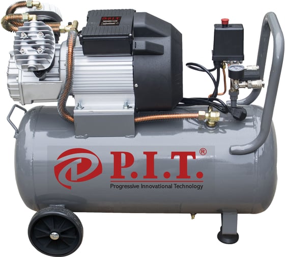 Изображение товара Компрессор P.I.T. 2.5кВт, 350л/мин, 50л, 2 выхода PAC016003-2,5/50