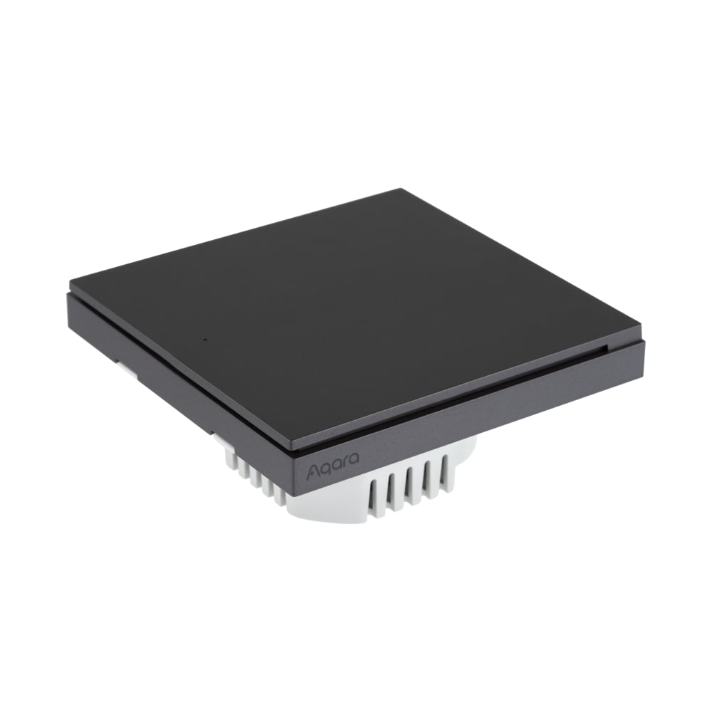Графитовый умный одноклавишный выключатель AQARA без нейтрали WS-EUK01_graphite
