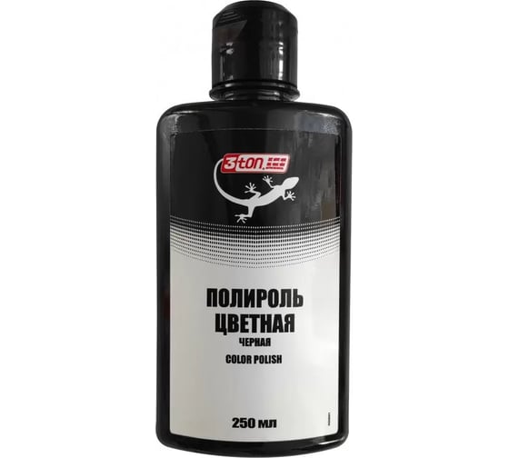 Изображение товара Полироль кузова 3ton ТК-201 с воском, черная, 250 мл 55326