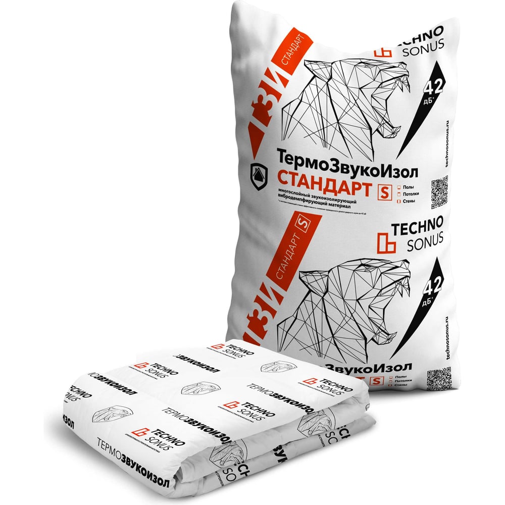 Мат для звукоизоляции Техносонус ТермоЗвукоИзол Стандарт S 1300100047