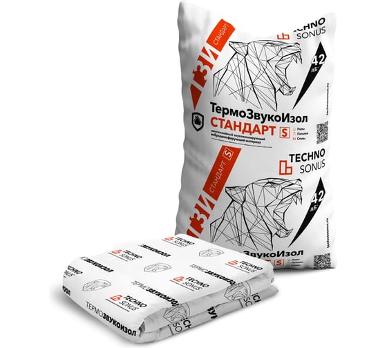 Изображение товара Мат для звукоизоляции Техносонус ТермоЗвукоИзол Стандарт S (10м х 1,5м х 10мм) 15м2 1300100047