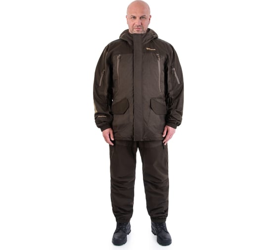 Изображение товара Мембранный демисезонный костюм для охоты Pride Магнум Премиум коричневый,р. 60-62 рост 182-188 4610097067426