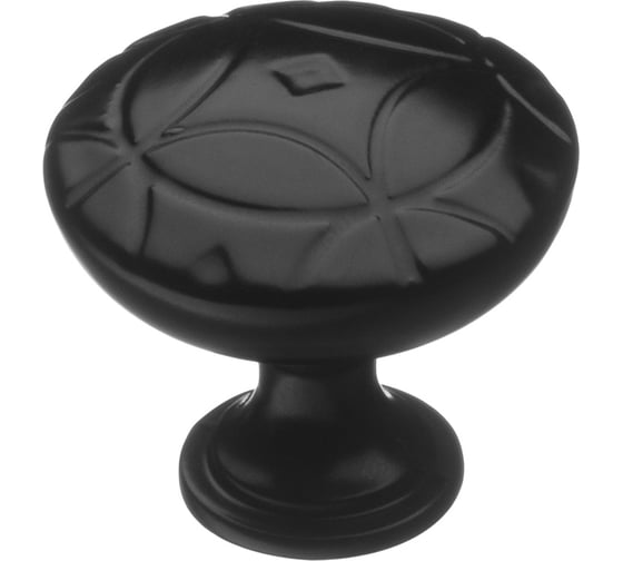 Изображение товара Ручка-кнопка KERRON матовый черный RK-103 BL