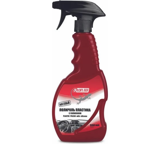 Изображение товара Полироль пластика 3ton ТН-650 с силиконом, PLASTIC POLISH, with silicone 550 мл 40293
