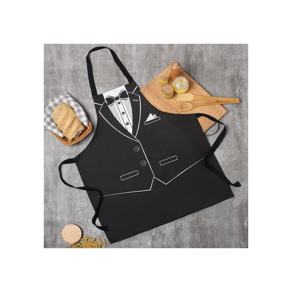 Изображение товара Фартук Доляна Джентельмен из 100% хлопка 60x70 см