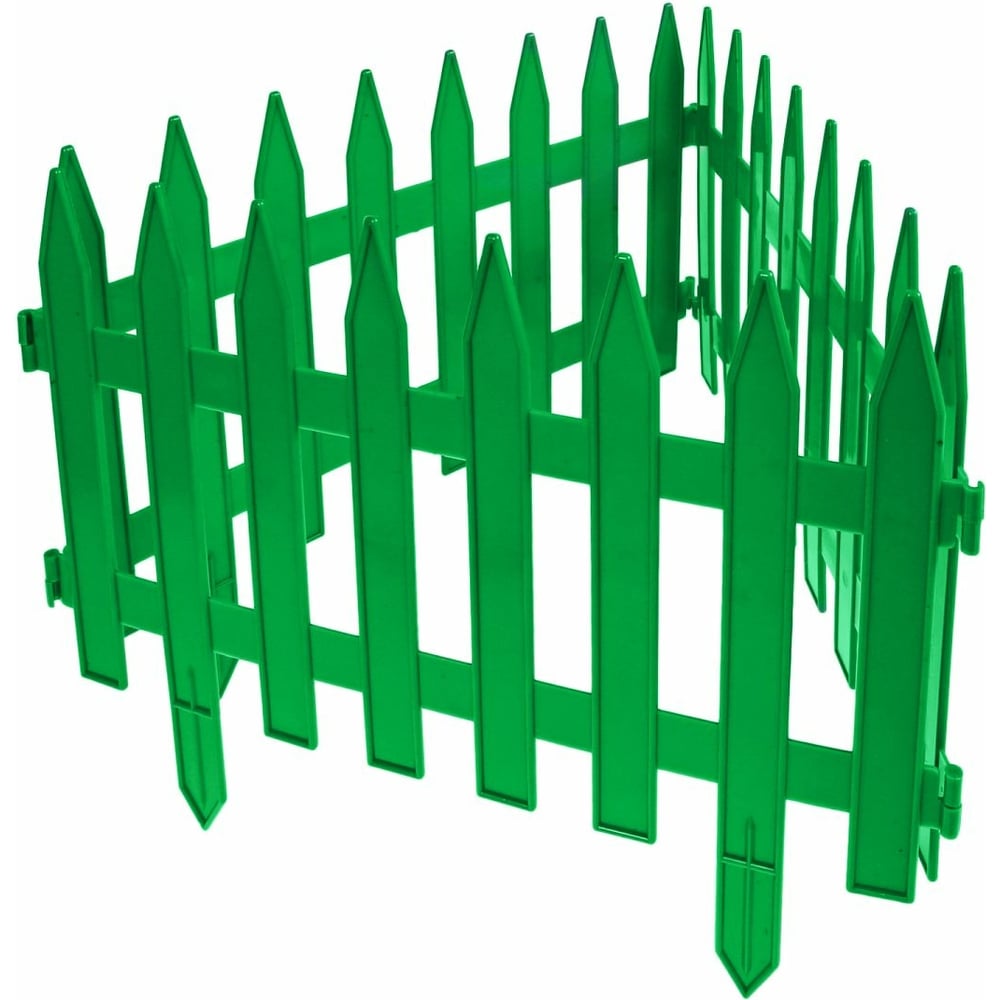 фото Декоративный забор gardenplast gotika №3 7 секции, 3.1 м, зеленый 4814132000373 50112