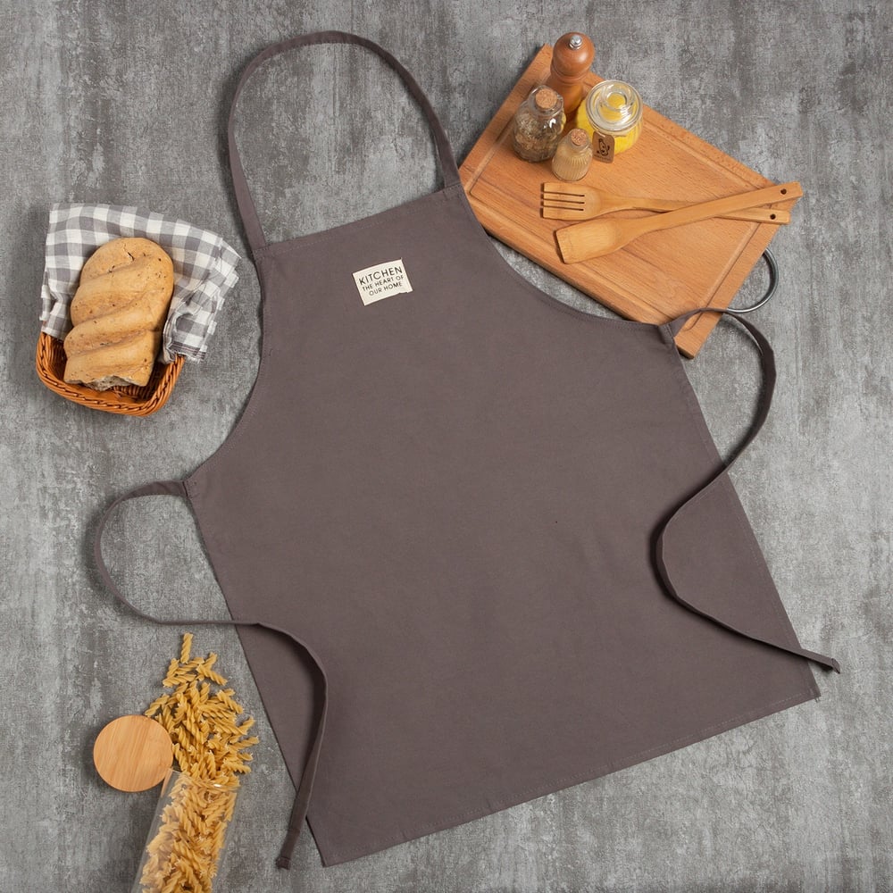 Изображение товара Фартук Этель Kitchen 60x70 см из 100% хлопка саржа бежевый