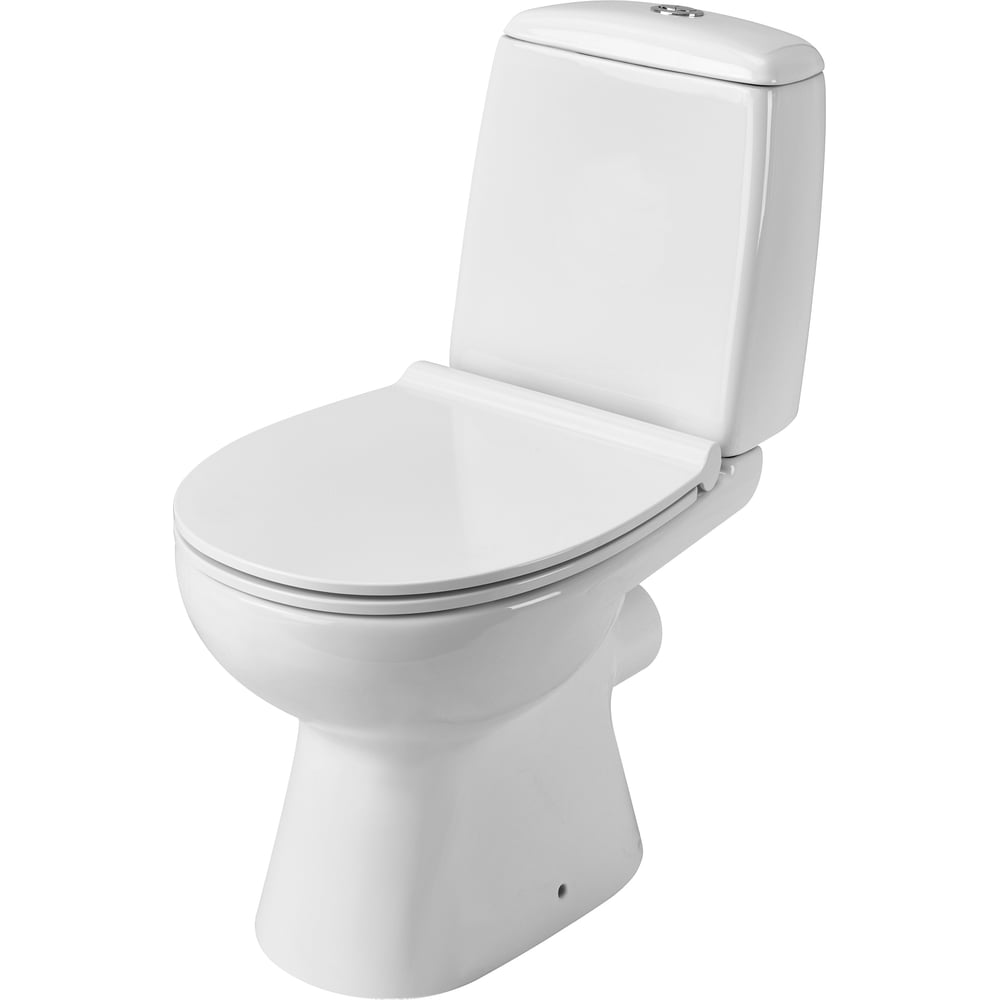 Изображение товара Унитаз-компакт SANTEK ЦЕЗАРЬ 2-режима, фарфор, напольный, белый