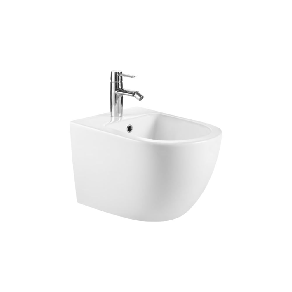 Изображение товара Подвесное биде IBERICA BLANCA BILBAO BIDE белое с отверстием под смеситель