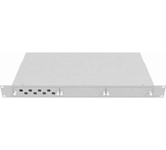 Изображение товара Оптический стоечный кросс TopLAN 19, 8 FC/ST адаптеров, 1U, серый, КРС-Top-1U-08FC/ST-GY