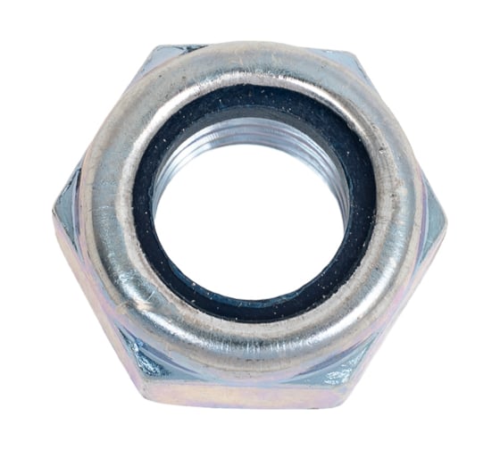 Изображение товара Гайка МЕТАЛЛСЕРВИС М14 DIN985 со стопорным кольцом, оцинкованный, 4 шт. МС 1271016