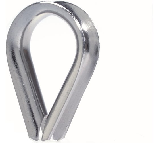 Изображение товара Кoуш для стальных канатов МЕТАЛЛСЕРВИС DIN 6899 оцинкованный, 5 мм 2 шт. МС 1271153