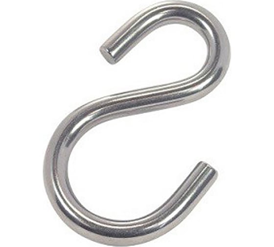 Изображение товара Крюк S-образный МЕТАЛЛСЕРВИС оцинкованный, 6 мм 3 шт. МС 1271157