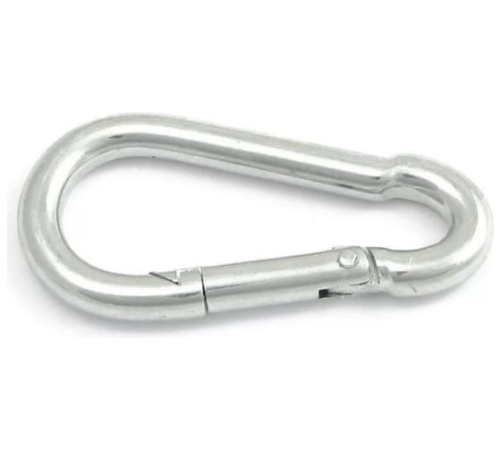 Изображение товара Карабин без фиксатора МЕТАЛЛСЕРВИС DIN 5299C оцинкованный, 12 мм 1 шт. МС 1271146