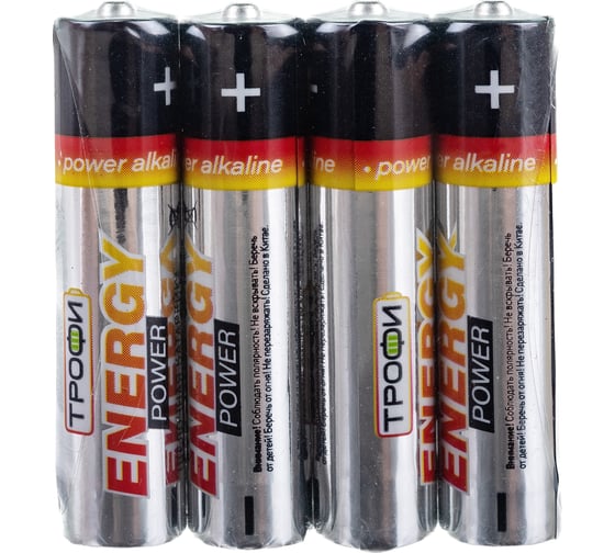 Изображение товара Батарейки ТРОФИ LR03-4S Б0017349