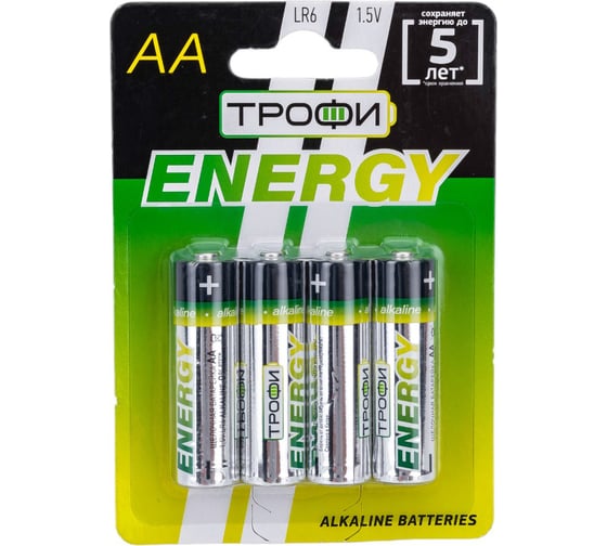 Изображение товара Батарейки Трофи LR6-4BL ECO Б0017046