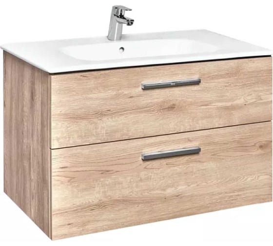 Изображение товара Тумба под раковину ROCA VICTORIA 80, орех, 2 ящика A857470517