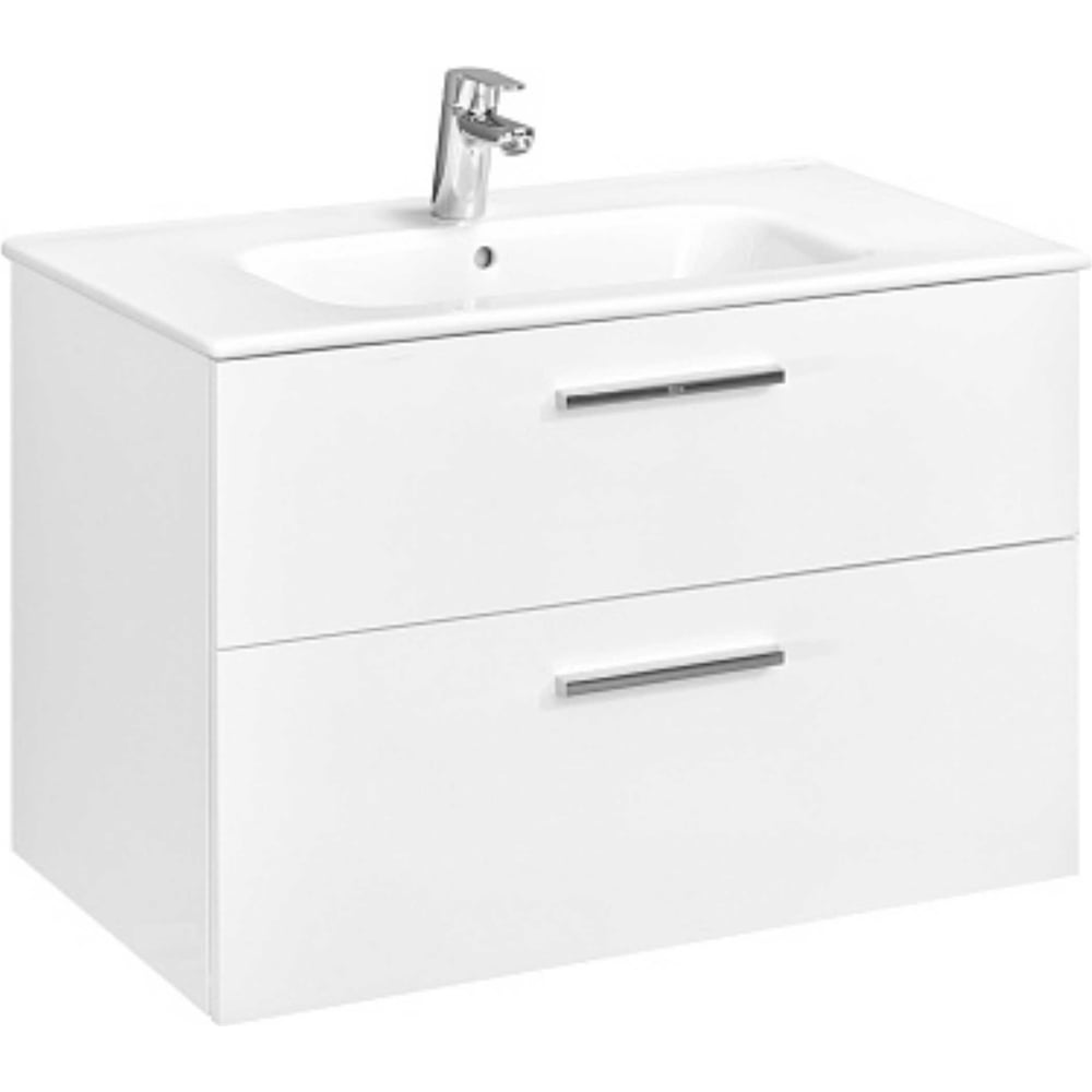 Изображение товара Тумба под раковину ROCA VICTORIA 80, 2 ящика, белый глянец