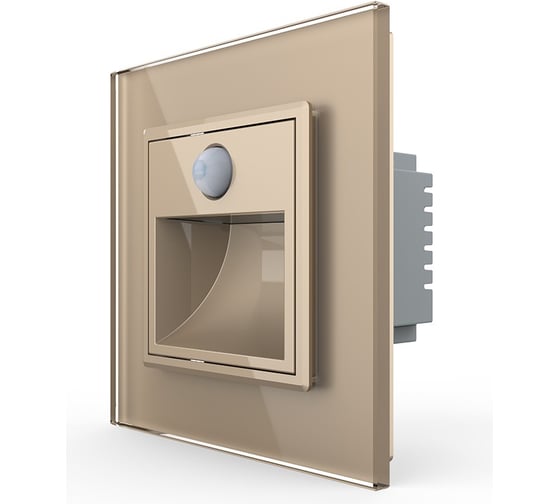 Изображение товара Подсветка лестницы, пола LIVOLO с датчиком движения, 1 пост, цвет золотой VL-C701JDRG-13