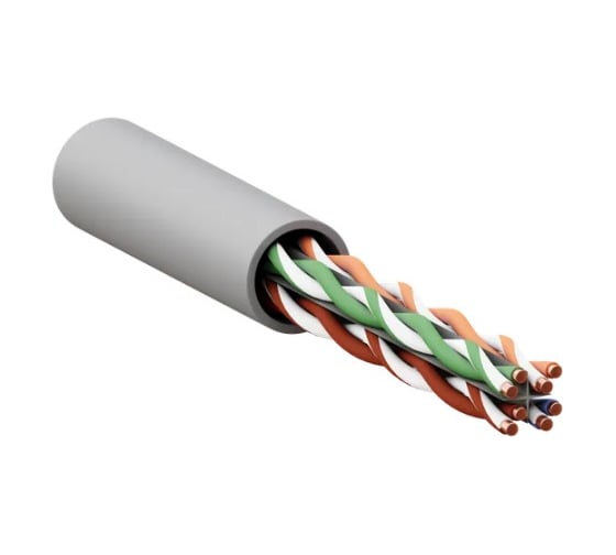 Изображение товара Кабель витая пара EKF TERACOM CS Cat.6A S/FTP 4 пары solid 0,57мм оболочка LSZH нг(А)-HF цвет серый (упак. 305м) TRCS-6ASFP-04LSH-GY-IN3