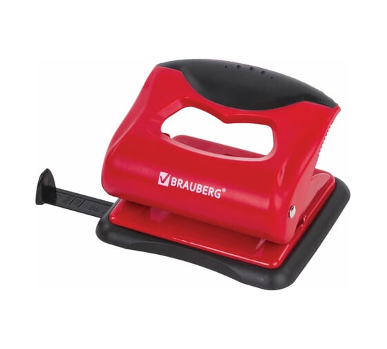 Изображение товара Дырокол BRAUBERG JET PRO до 20 листов, красно-черный 228599