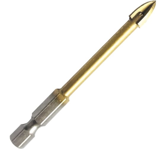 Изображение товара Сверло 12х100 мм, 4 грани, по керамике, стеклу, мрамору, черепице MD-STARS C/12*100