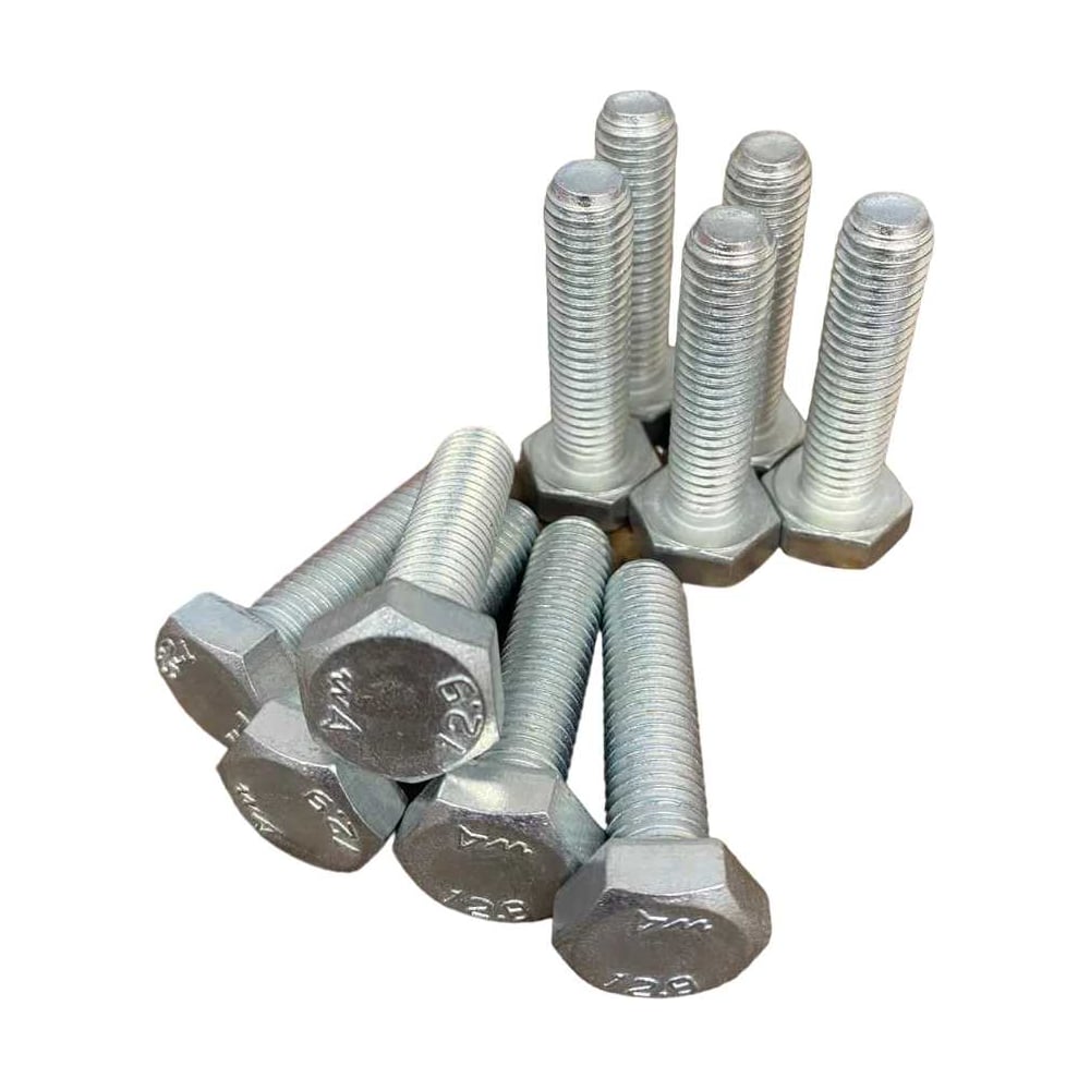 Изображение товара Болт М10x40 мм DIN 933 12.9 цинк 10 шт высокопрочный