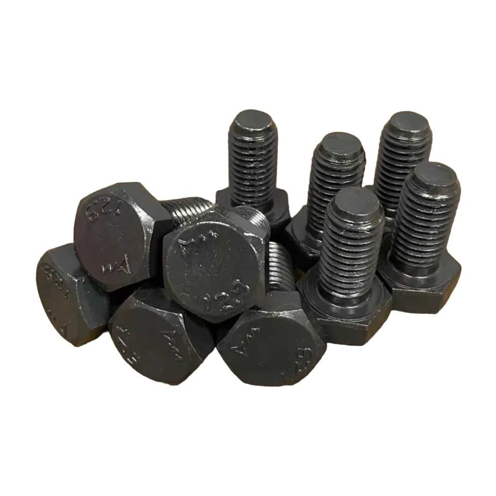 Изображение товара Высокопрочный болт М12x25 мм DIN 933 12.9 сталь черный 10 шт