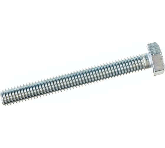 Изображение товара Болт Стройметиз М6х50 DIN 933, класс прочности 8.8, цинк уп. 4 шт 3021281