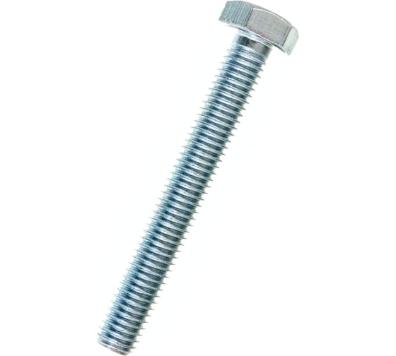 Изображение товара Болт Стройметиз М8х60 DIN 933, класс прочности 5.8, цинк уп. 2 шт 3011691
