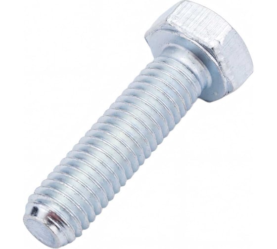 Изображение товара Болт Стройметиз М8х30 DIN 933, класс прочности 8.8, цинк уп. 4 шт 3021631