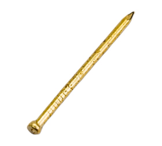 Изображение товара Финишные гвозди Стройметиз 1,2х25 латунир. уп.50гр. европодвес 2881021