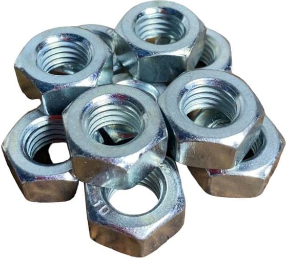 Изображение товара Гайка 23 болта М12 высокопрочная оцинкованная к.п.10, 10 шт. гог12-пр10