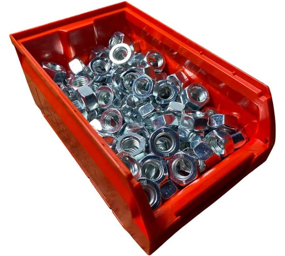 Изображение товара Гайка оцинкованная 23 Болта М12 DIN 934 150 шт. с контейнером 11367