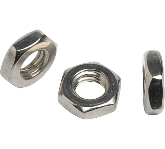 Изображение товара Гайка 23 болта М8 шестигранная низкая нержавеющая DIN 439, 10 шт. 11500