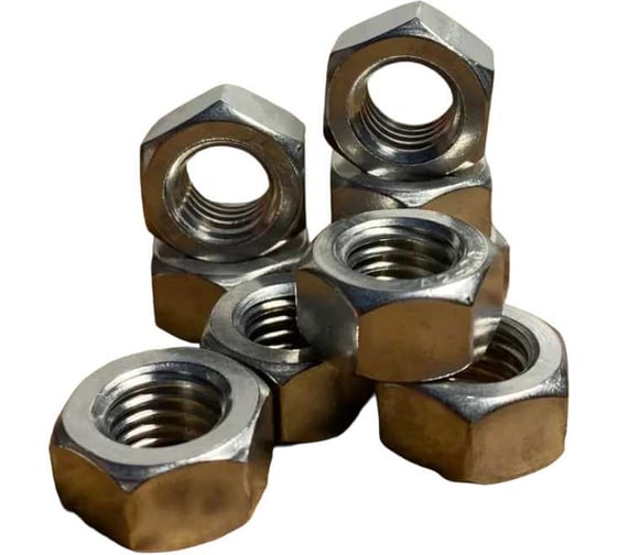 Изображение товара Гайка нержавеющая 23 Болта М8 DIN 934 А2 шестигранная 50 шт АС3100800093N98ф50