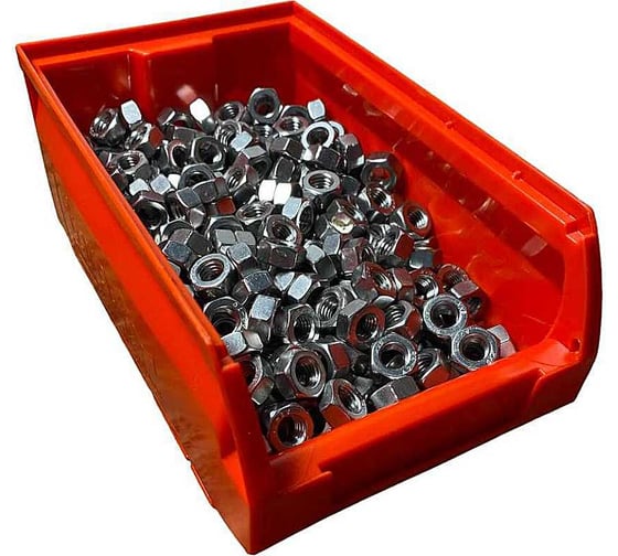 Изображение товара Гайка нержавеющая 23 Болта М8 DIN 934 А2 500 шт. с контейнером 11364